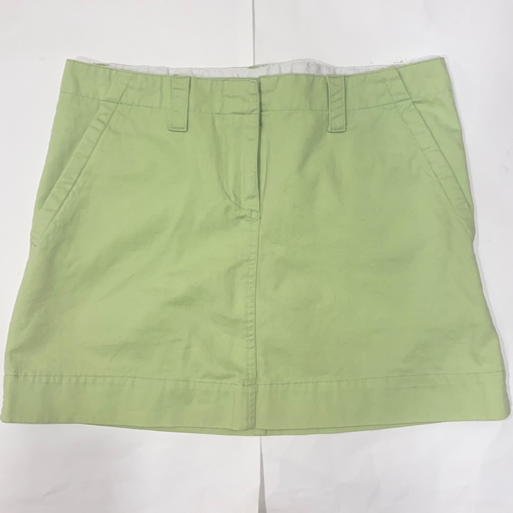 🎉HP🎉 Nantucket Brand Skirt Lime Green Chino Mini cotton Size 6